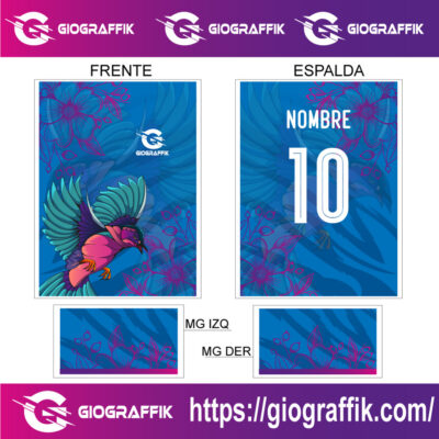 AVE DEGRADE MAGENTA BLUE FLORAL
