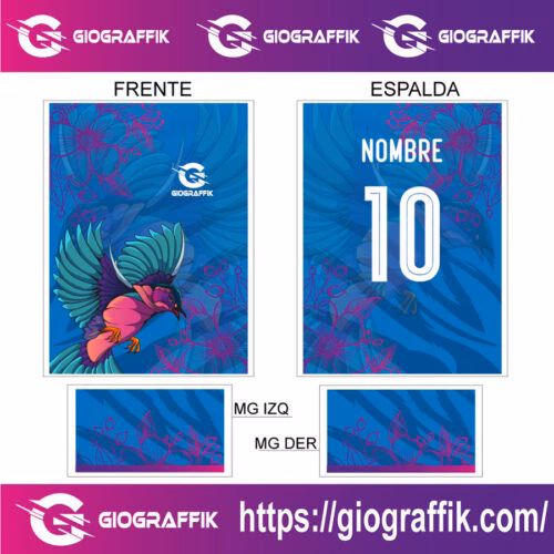 AVE DEGRADE MAGENTA BLUE FLORAL