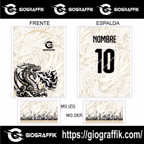 DRAGON LLAMAS CREMA BLACK