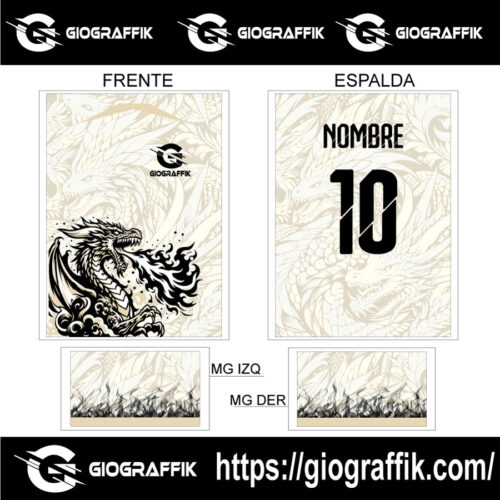 DRAGON LLAMAS CREMA BLACK