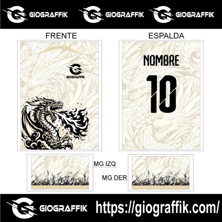 DRAGON LLAMAS CREMA BLACK