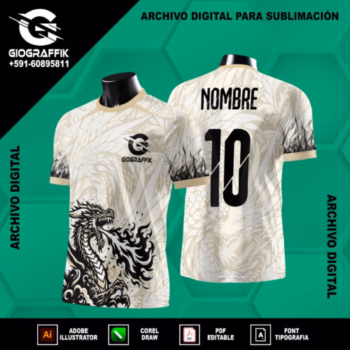 DRAGON LLAMAS CREMA BLACK
