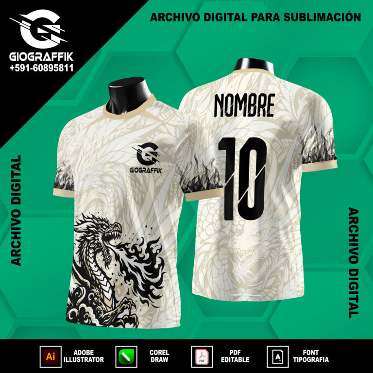 DRAGON LLAMAS CREMA BLACK