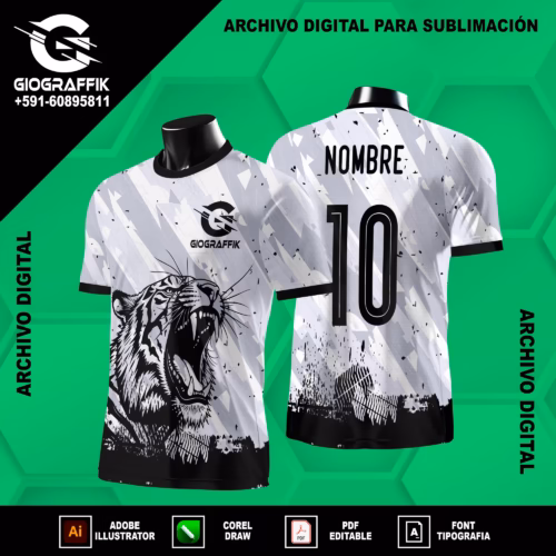 TIGRE BLACK GRUNGE GRIS