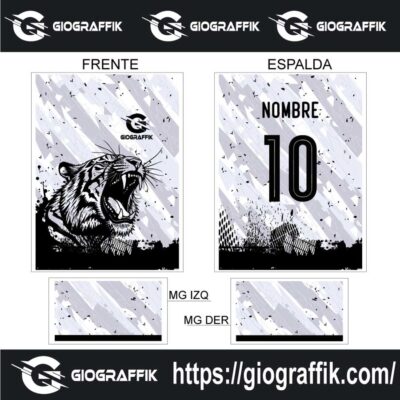 TIGRE BLACK GRUNGE GRIS