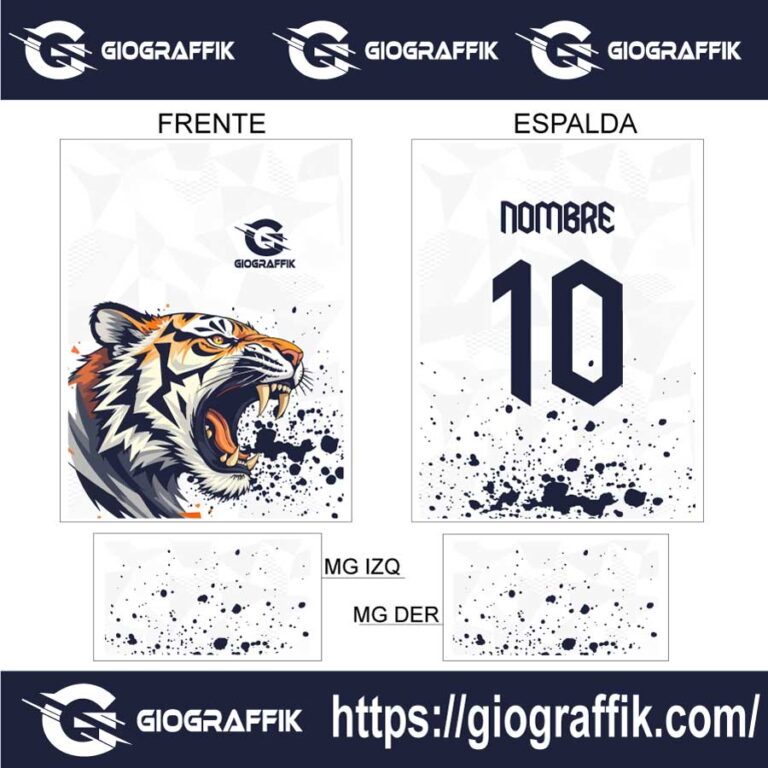 TIGRE BLUE GEOMETRICO