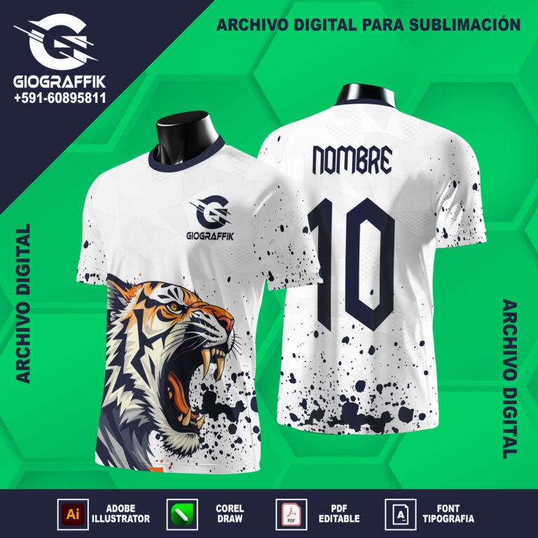 TIGRE BLUE GEOMETRICO