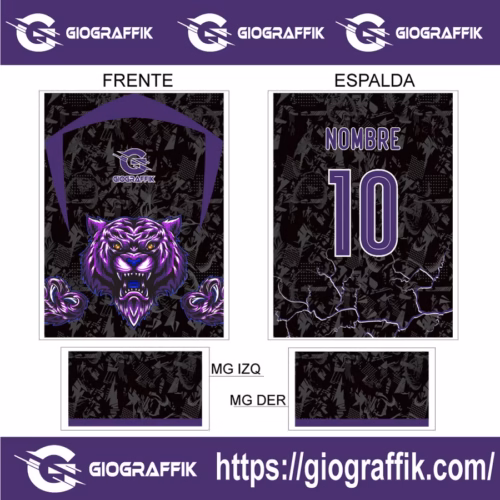 TIGRE MORADO TRAMA PLOMO