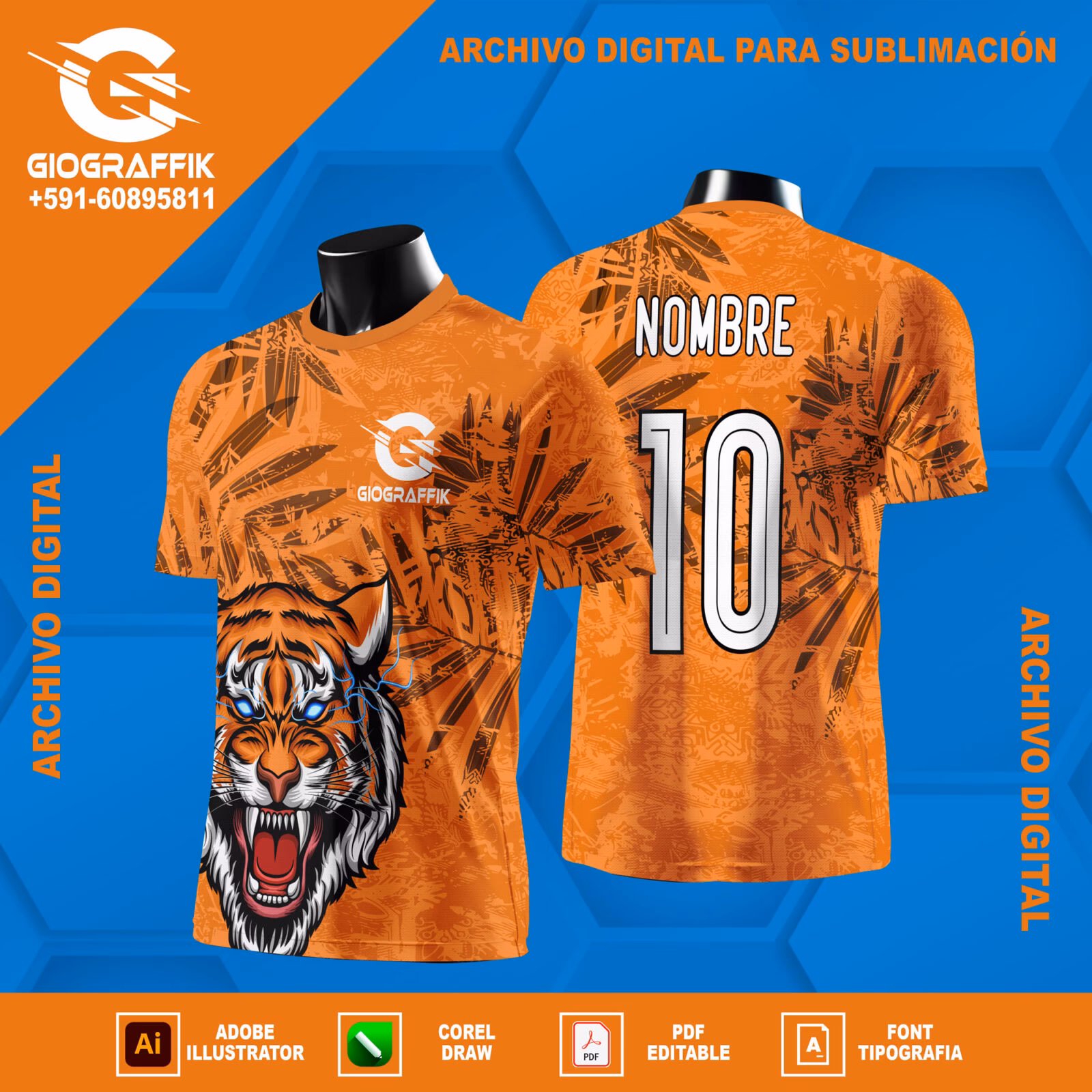 TIGRE ORANGE HOJAS COFFE