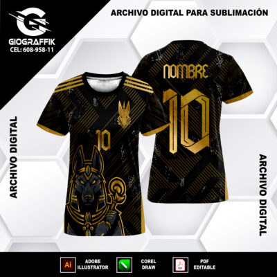 ANUBIS GOLD BLACK GEOMETRICO