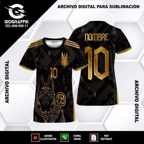 ANUBIS GOLD BLACK GEOMETRICO