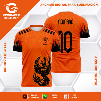 FENIX ORANGE DEGRADE LLAMAS