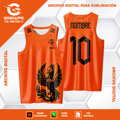 FENIX ORANGE DEGRADE LLAMAS