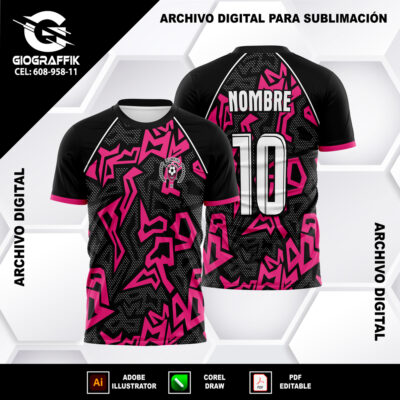 LAS BRAVAS MAGENTA BLACK GRUNGE