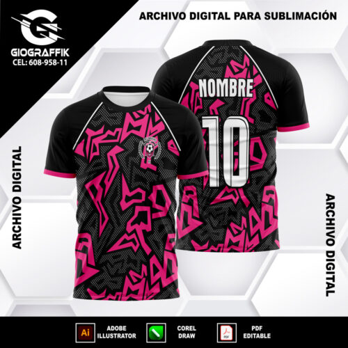 LAS BRAVAS MAGENTA BLACK GRUNGE