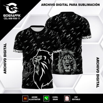 LEON PATTERN BLACK GRIS