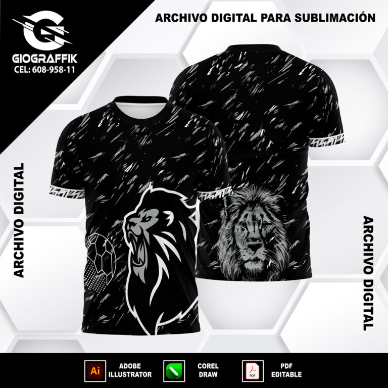 LEON PATTERN BLACK GRIS