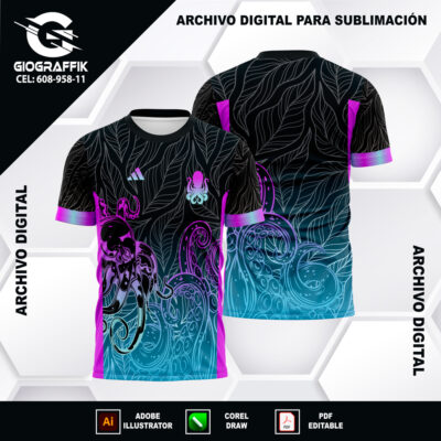 PULPO DEGRADE NIKE HOJAS PATTERN