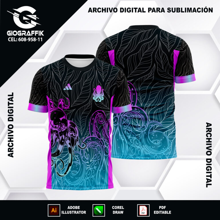 PULPO DEGRADE NIKE HOJAS PATTERN
