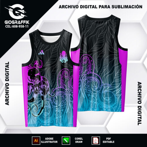 PULPO DEGRADE NIKE HOJAS PATTERN