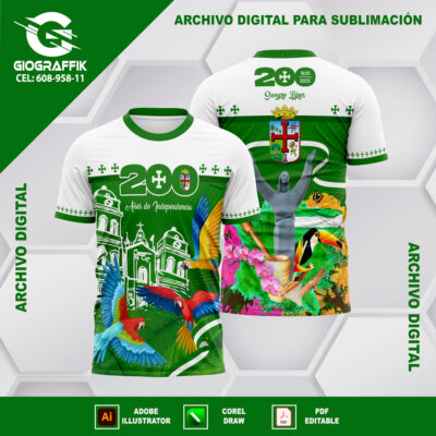 SANTA CRUZ DEGRADE GREEN FLORAL