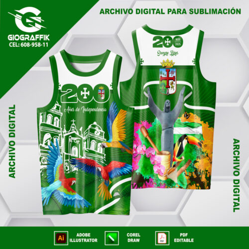 SANTA CRUZ DEGRADE GREEN FLORAL