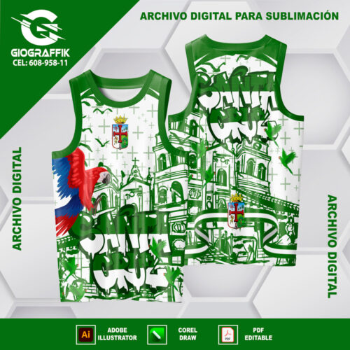SANTA CRUZ PATTERN GREEN CRUZ