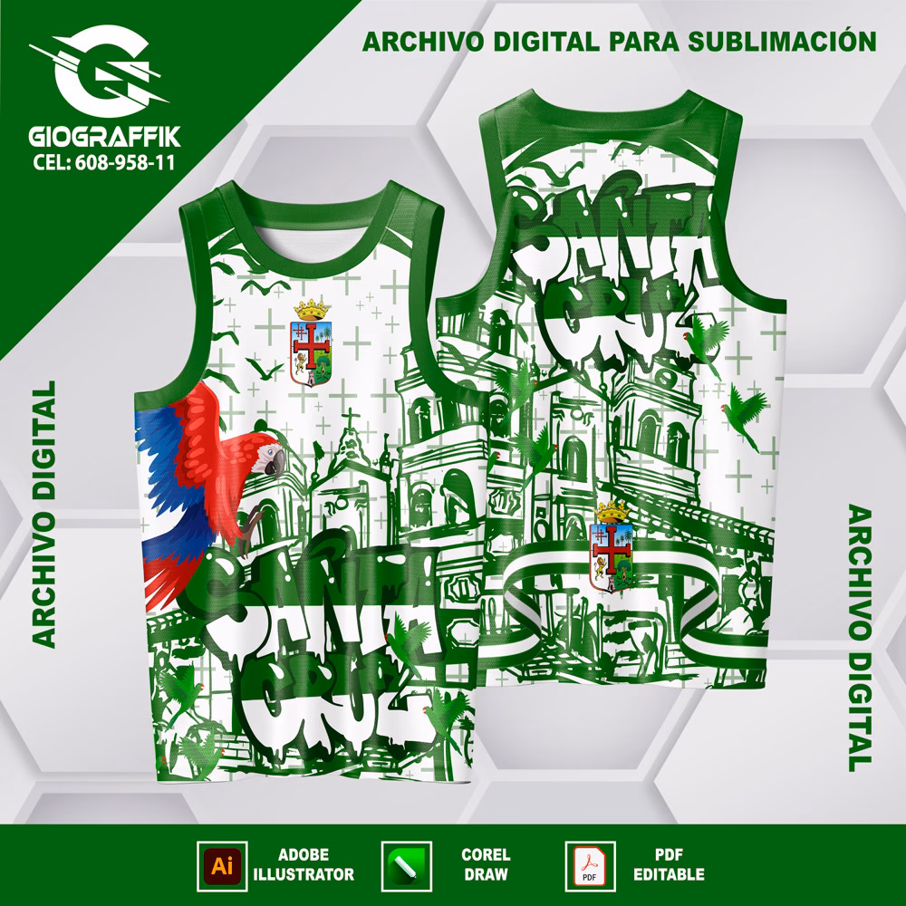 SANTA CRUZ PATTERN GREEN CRUZ - Imagen 2