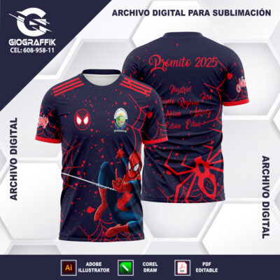 SPIDERMAN RED BLACK