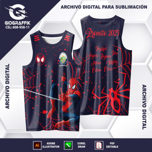 SPIDERMAN RED BLACK