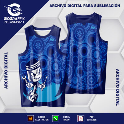 TUERCAS GEOMETRICO BLUE