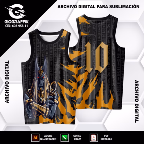 ANUBIS ORANGE TRAMA BLACK