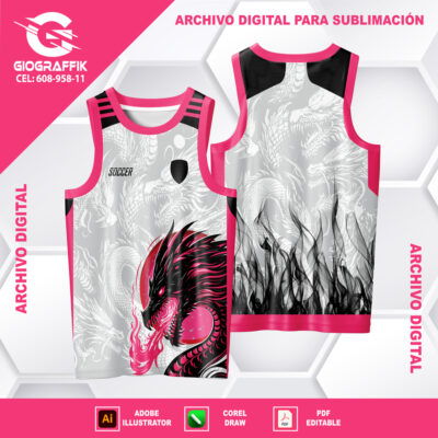 DRAGON MAGENTA FUEGO GRIS