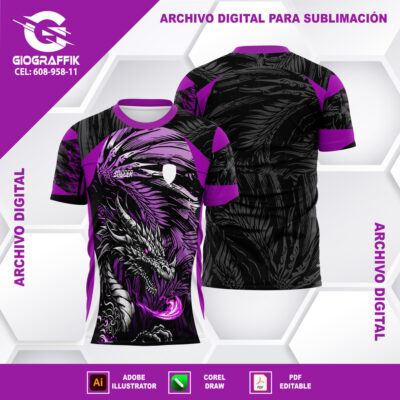 DRAGON MORADO LILA BLACK