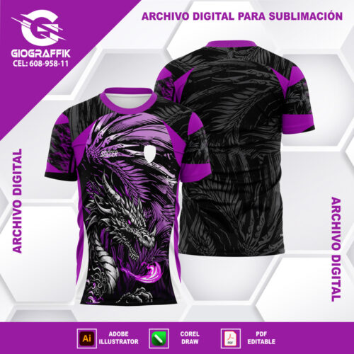 DRAGON MORADO LILA BLACK