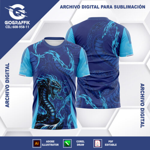 DRAGON SERPIENTE BLUE CIAN