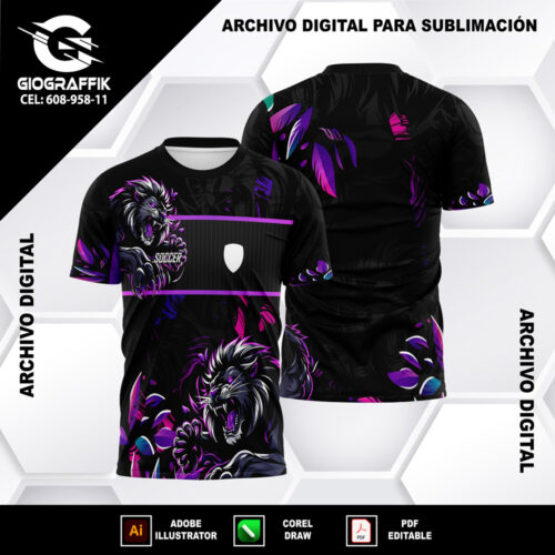 LEON FLORAL DEGRADE MAGENTA LILA
