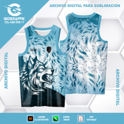 LOBO WOLF TRAMA PLUMAS BLUE
