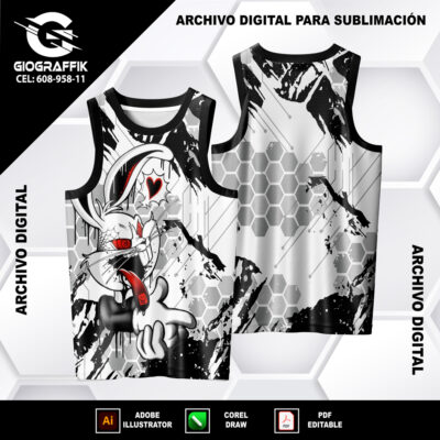 LOONEY TUNES TRAMA GRUNGE GRIS BLACK