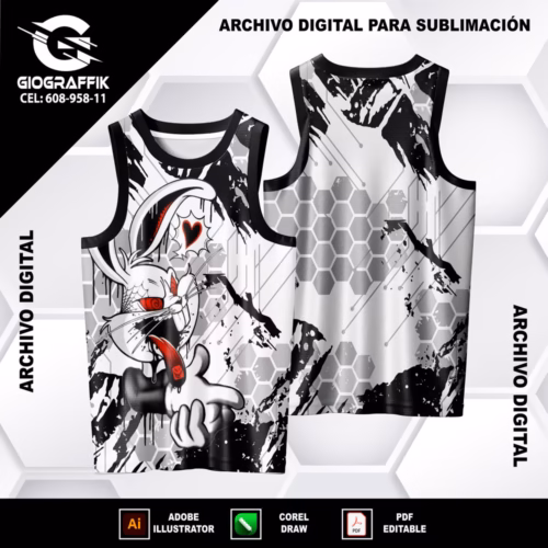 LOONEY TUNES TRAMA GRUNGE GRIS BLACK