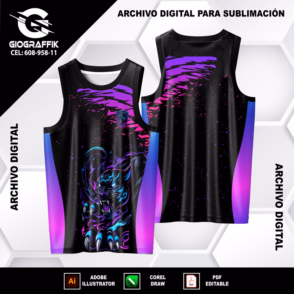 PANTERA COLORS DEGRADE BLUE - Imagen 2