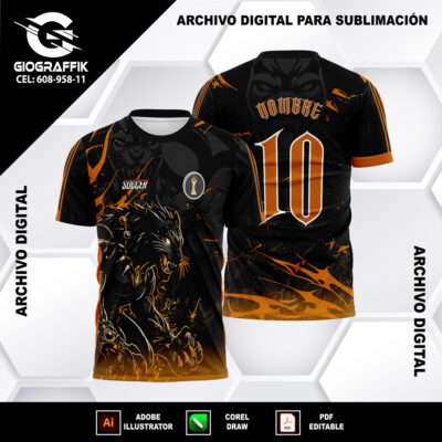 PANTERA FEROZ ORANGE BLACK