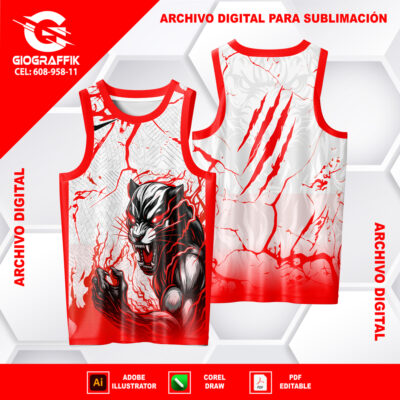 PANTERA GRUNGE GARRAS RED