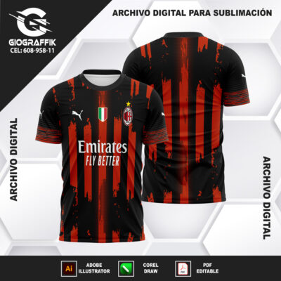 AC MILAN GRUNGE BLACK GUINDO