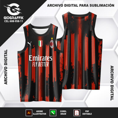 AC MILAN GRUNGE BLACK GUINDO