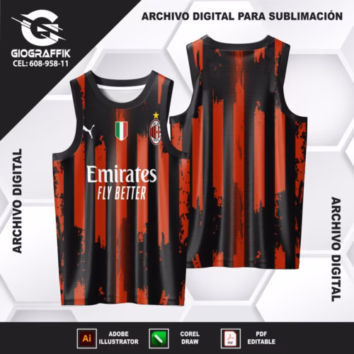 AC MILAN GRUNGE BLACK GUINDO