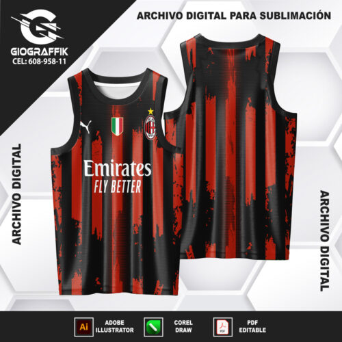 AC MILAN GRUNGE BLACK GUINDO