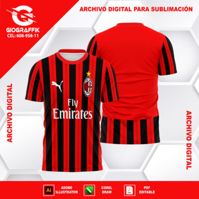 AC MILAN RED LOCAL LINEAS 2024