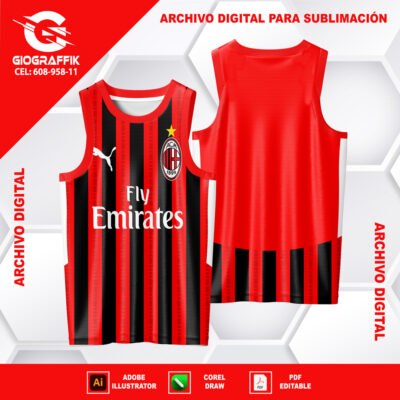 AC MILAN RED LOCAL LINEAS 2024