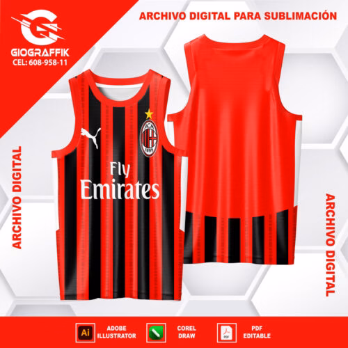 AC MILAN RED LOCAL LINEAS 2024